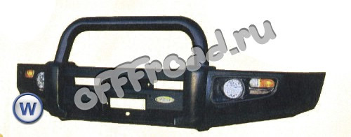 Металлический передний бампер для Toyota Land Cruiser FJ100 1998-2003г. 