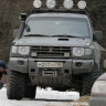 Шноркель из стеклопластика на Mitsubishi Pajero 1995-1999 (рестайлинговый кузов)